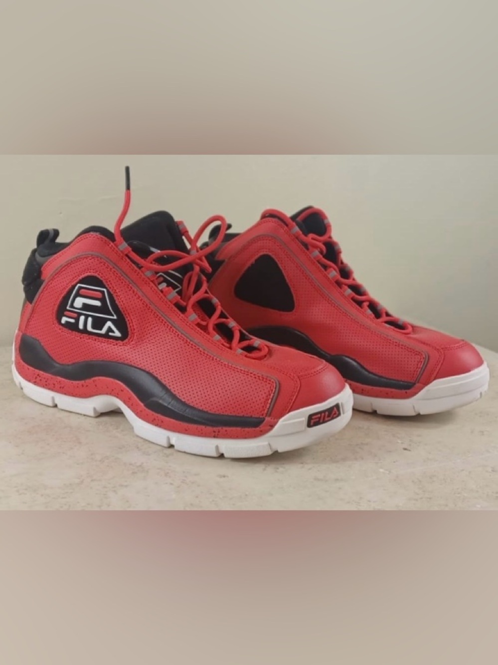 Fila Grant Hill 2 PDR Basketball Shoes Red Black White Men's - Picture 5 of 12